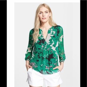 Diane von Furstenberg DVF ‘Camden’ Print Silk Top